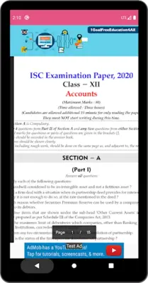 ISC 12th Previous Years Board android App screenshot 2